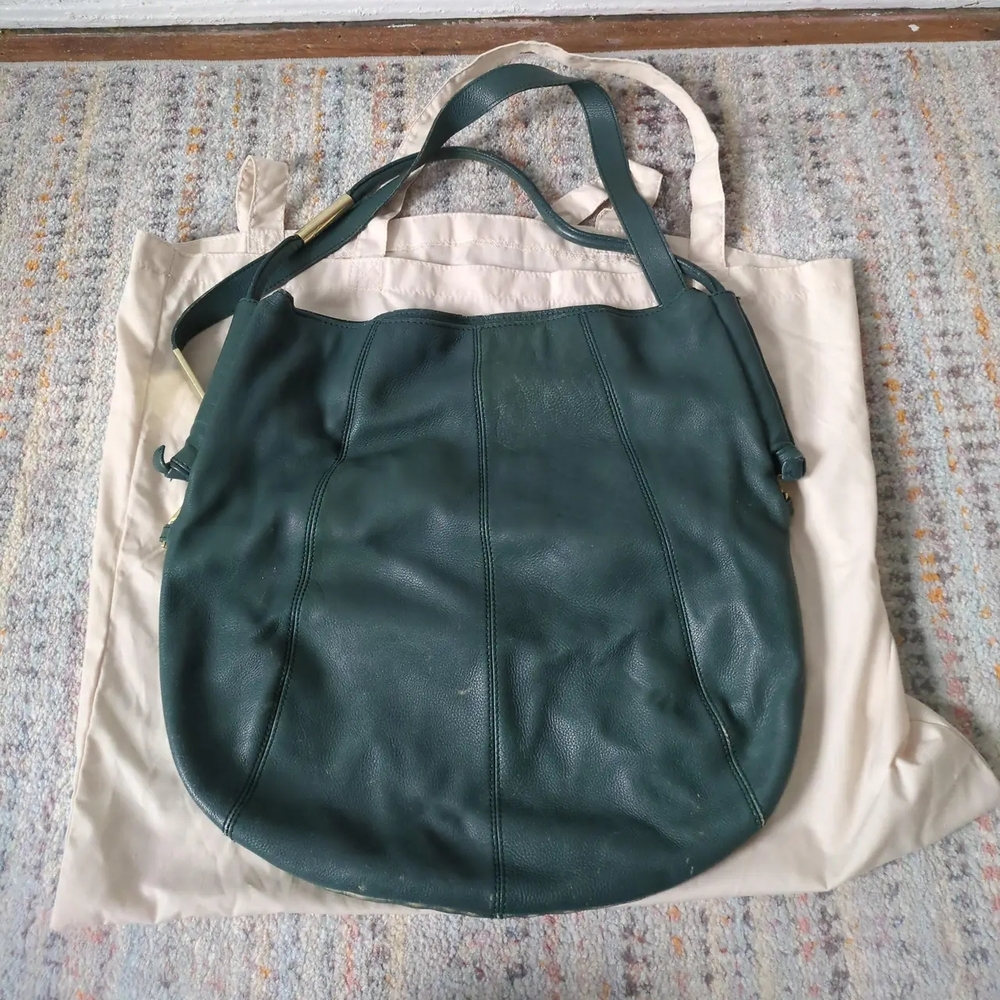 Foley And Corinna Large Teal Green Convertible Shoulder And Crossbody Bag